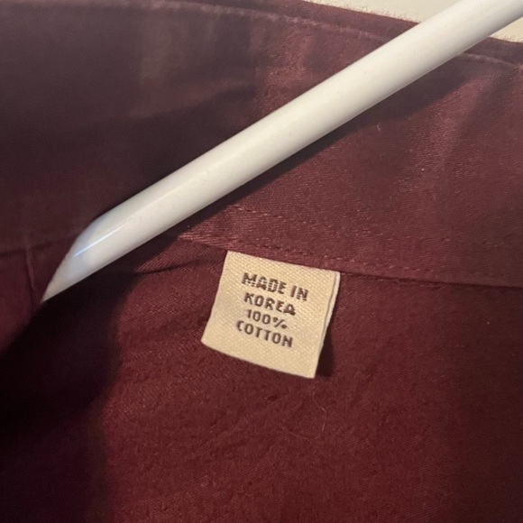 pronto uomo maroon men’s button down - Picture 4 of 5